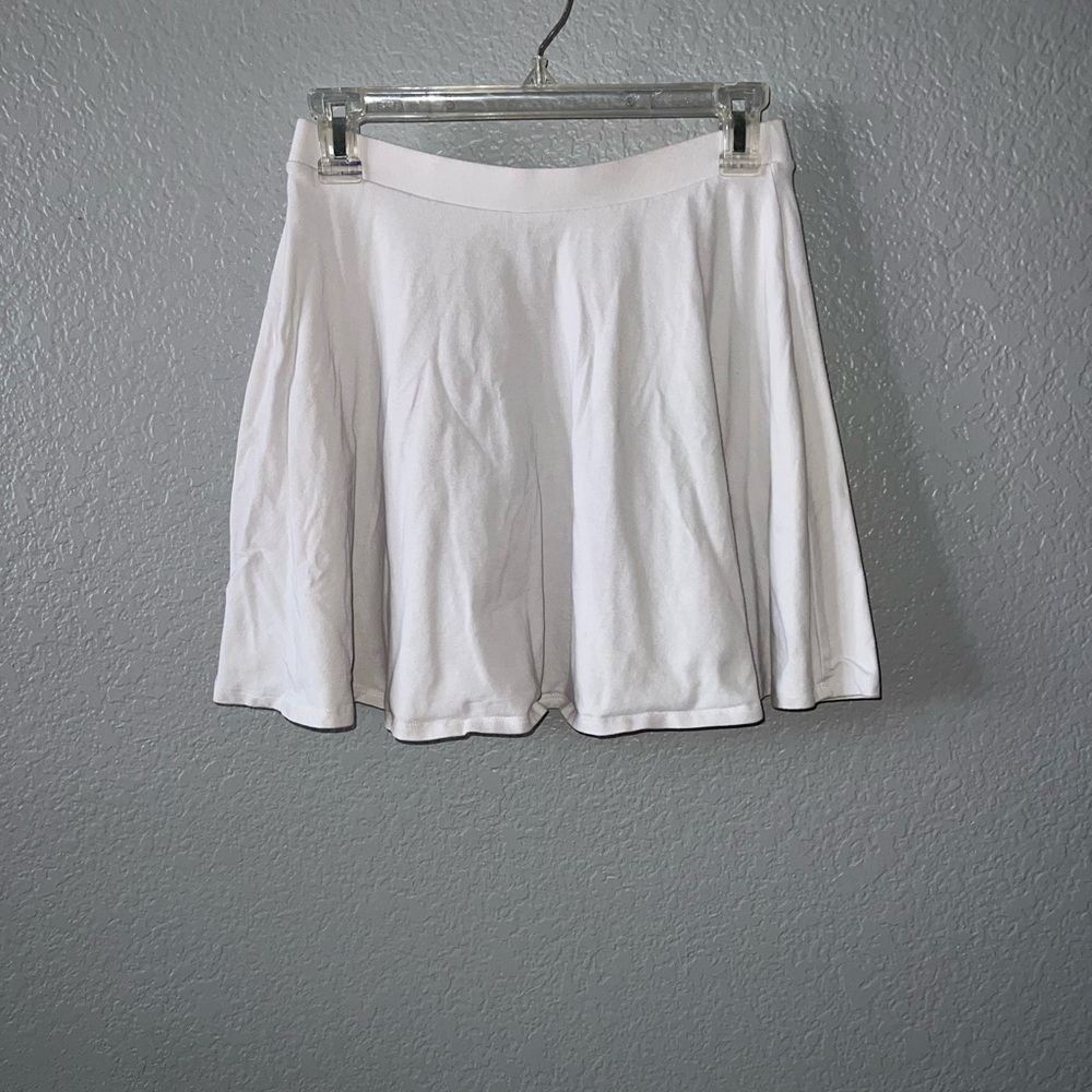 Forever 21 White Circle Skater Skirt